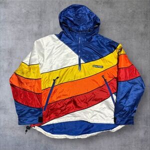VINTAGE TOMMY HILFIGER LIMITED EDITION 90's Y2K SPELLOUT COLORBLOCK JACKET Xl